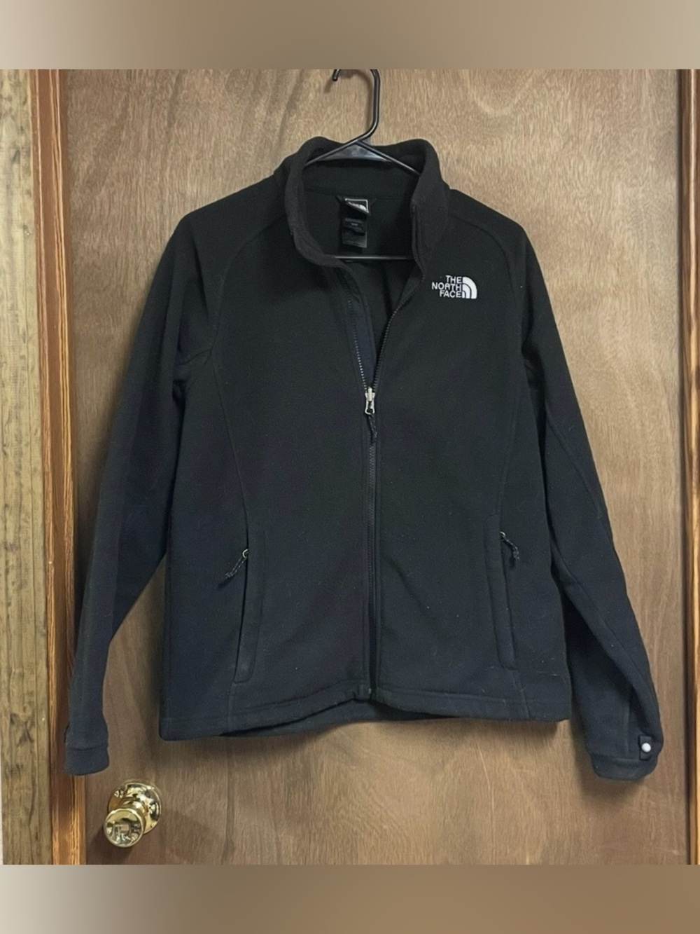 The North Face Full Zip Black Fleece Jacket Medium